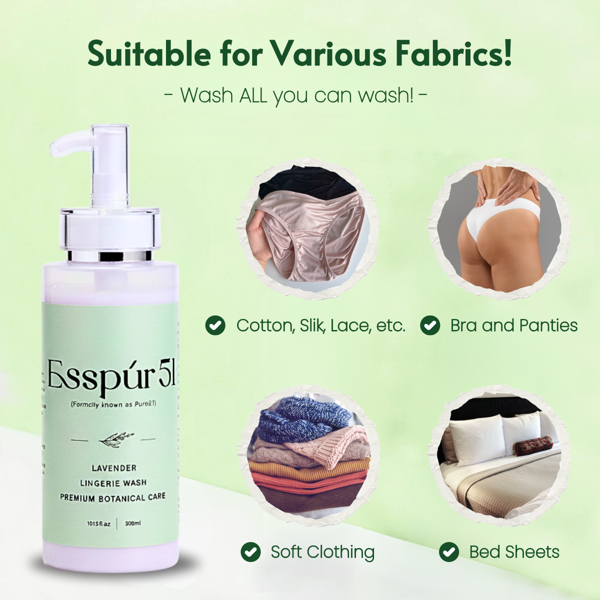 SET A - Lingerie Detergent x1 + FREE Travel Kit x1